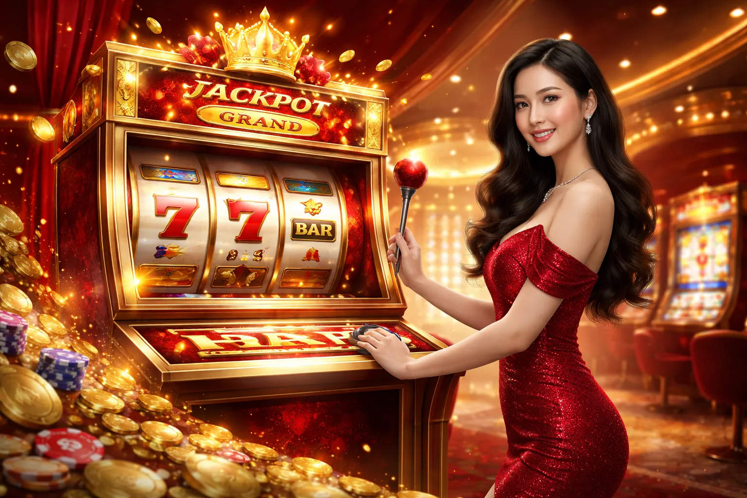Hình ảnh trò chơi slot sôi động tại f1686 tặng 88k với cơ hội jackpot lớn